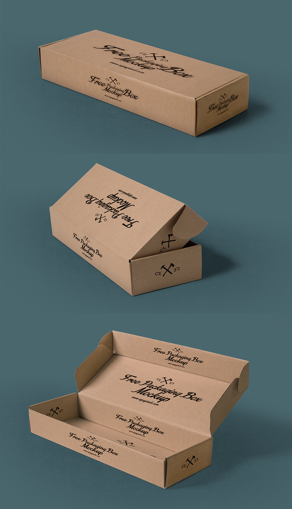 原创仿真高清瓦楞纸箱纸盒包装样机模板-版权可商用